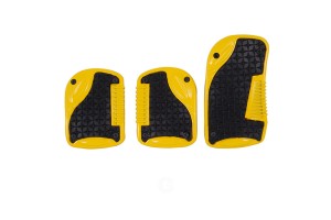 Πεντάλ Αλουμινίου Universal Κίτρινο - Μαύρο Σετ 3 Τεμάχια