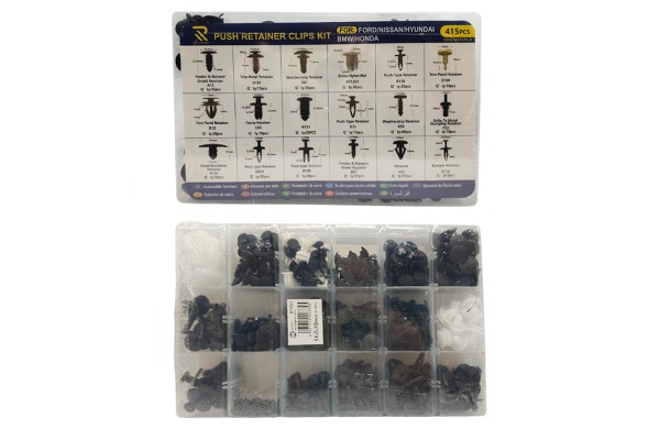 Κουμπώματα Ταπετσαρίας Αυτοκινήτου Για Ford/Nissan/Hyundai/BMW/Honda (18 Διαφορετικά Σχέδια) 415 Τεμάχια Κουμπώματα Ταπετσαρίας Αυτοκινήτου Για Ford/Nissan/Hyundai/BMW/Honda (18 Διαφορετικά Σχέδια) 415 Τεμάχια