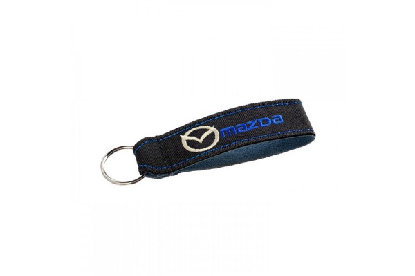Μπρελόκ Κλειδιών Υφασμάτινο Κεντητό Δύο Όψεων Mazda