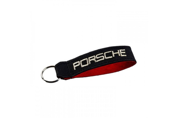 Μπρελόκ Κλειδιών Υφασμάτινο Κεντητό Δύο Όψεων Porsche