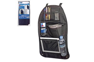 Θήκη Οργάνωσης Πλάτης Καθίσματος Αυτοκινήτου Μαύρη 56x42cm 3012379