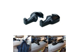 Κρεμάστρα Για Το Προσκέφαλο Του Αυτοκινήτου Μαύρο Χρώμα 2 Τεμάχια