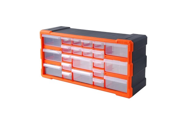 Συρταριέρα Εργαλείων Πλαστική / Κουτί Αποθήκευσης 22 Θέσεων Tactix 50x16x25cm 320632