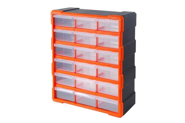 Συρταριέρα Εργαλείων Πλαστική / Κουτί Αποθήκευσης 22 Θέσεων Tactix 38.5x16x48.5cm 320634