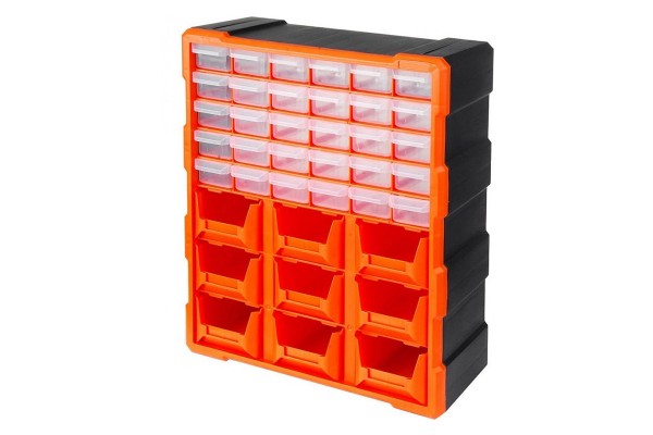 Συρταριέρα Εργαλείων Πλαστική / Κουτί Αποθήκευσης 39 Θέσεων Tactix 38.5x16x48.5cm 320644