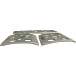 Πεντάλ Αλουμινίου Universal Type-R 2407 Ασημί Σετ 3 Τεμάχια