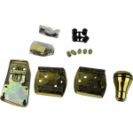 Πεντάλ Αλουμινίου Universal Deluxe Sports Kit Χρυσαφί 5 Τμχ Πεντάλ Αλουμινίου Universal Deluxe Sports Kit Χρυσαφί 5 Τμχ