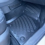 Πατάκια Σκαφάκια 3D Από Λάστιχο Tpe Για Vw Golf 7 VII/T-Roc/Leon 5F /Audi A3 8V/Audi Q2/Skoda Karoq Rizline 4 Τεμάχια Μαύρα