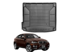 Πατάκι Πορτ-Παγκάζ 3D Σκαφάκι Για Bmw X6 E71 08-14 Μαύρο Frogum