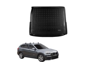 Πατάκι Πορτ-Παγκάζ 3D Σκαφάκι Για Bmw X1 F48 15+ Με Ρυθμιζόμενα Πίσω Καθίσματα Μαύρο 232134 Rezawplast