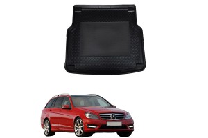 Πατάκι Πορτ-Παγκάζ 3D Σκαφάκι Για Mercedes-Benz C-Class S204 07-14 Caravan Μαύρο 01-157 Pex