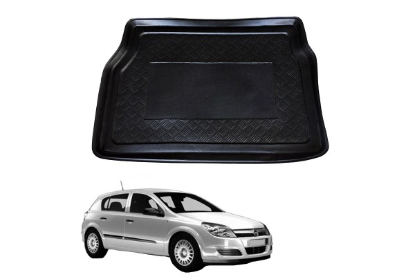 Πατάκι Πορτ-Παγκάζ 3D Σκαφάκι Για Opel Astra H 04-09 Hatchback Μαύρο Cik