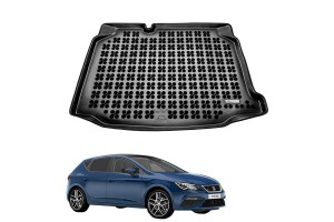 Πατάκι Πορτ-Παγκάζ 3D Σκαφάκι Για Seat Leon 5F 13-20 Hatchback Μαύρο 231425 Rezawplast