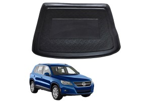 Πατάκι Πορτ-Παγκάζ 3D Σκαφάκι Για Vw Tiguan 07-15 Μαύρο Cik