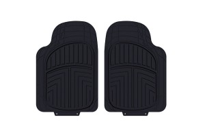 Πατάκια Αυτοκινήτου Premium Μαύρα 2Τμχ