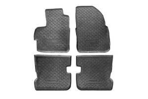 Πατάκια Αυτοκινήτου Συμβατά Με Mazda 3 2004+ Μαύρα 4Τμχ