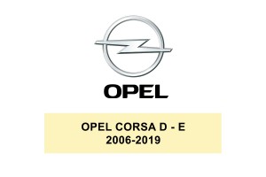 Σκαφακια Πατακια Ειδικα Σετ Μαυρα 4 Τμχ - O.CORSA D-E 06-19