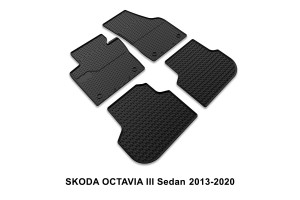 Σκαφακια Πατακια Ειδικα Σετ Μαυρα 4 Τμχ - S.OCTAVIA Iii 13