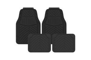 Πατάκια Αυτοκινήτου Easy Go Μαύρα 4 Τεμάχια