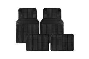 Πατάκια Αυτοκινήτου Slim Line Μαύρα 4 Τεμάχια