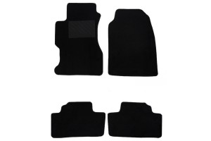 Μοκέτες Αυτοκινήτου Συμβατές Με Honda Crv Ii 2003-2007 Μαύρες 4Τμχ