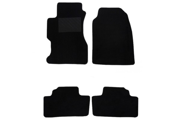 Μοκέτες Αυτοκινήτου Συμβατές Με Honda Civic 2006+ Μαύρες 4Τμχ