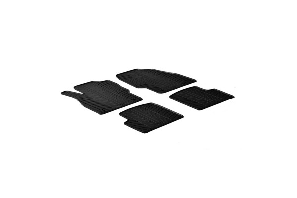 Πατάκια Αυτοκινήτου Gledring (0080) Συμβατά Με Opel Corsa D 2006+ 4 Τεμάχια