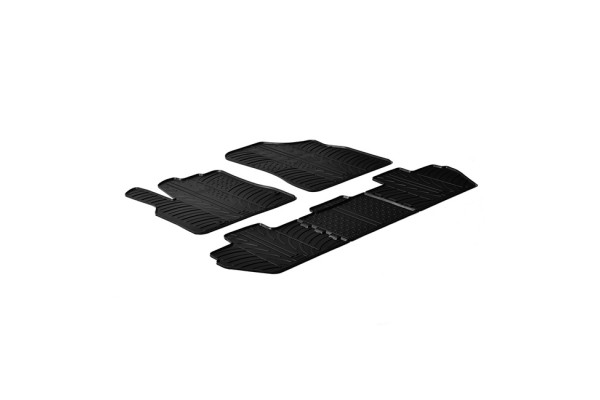 Πατάκια Αυτοκινήτου Gledring (0121) Συμβατά Με Citroen Berlingo / Peugeot Partner 2008+ / Fl 2015+ 5 Τεμάχια