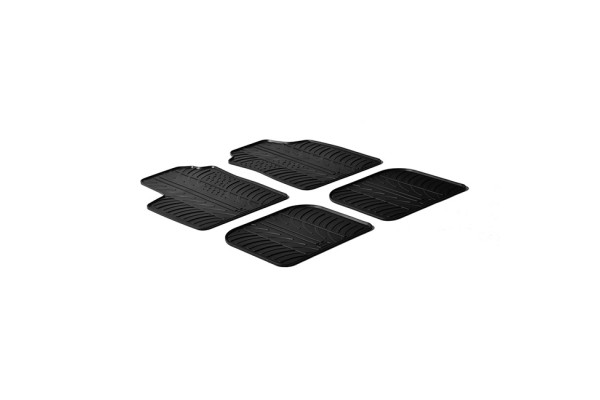 Πατάκια Αυτοκινήτου Gledring (0132) Συμβατά Με Fiat Panda 2003-2011 5D 4Τμχ