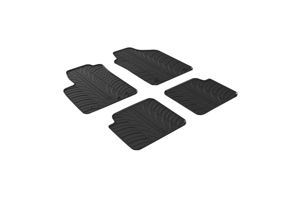 Πατάκια Αυτοκινήτου Gledring (0148) Συμβατά Με Fiat 500 2013+ 4Τμχ