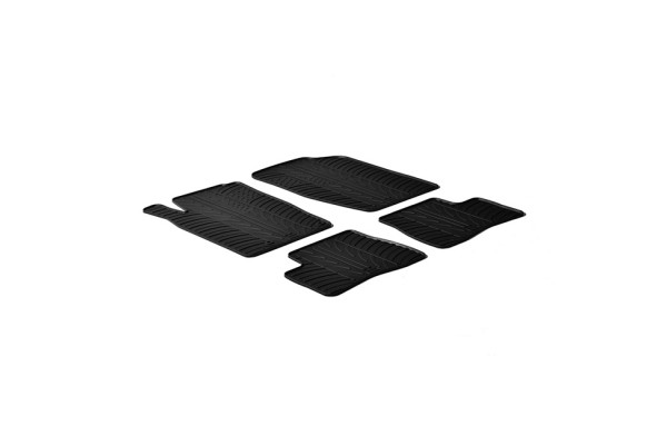 Πατάκια Αυτοκινήτου Gledring (0153) Συμβατά Με Peugeot 206 1998+ / 206 Sw 2002+ / 206 2009+ 4Τμχ