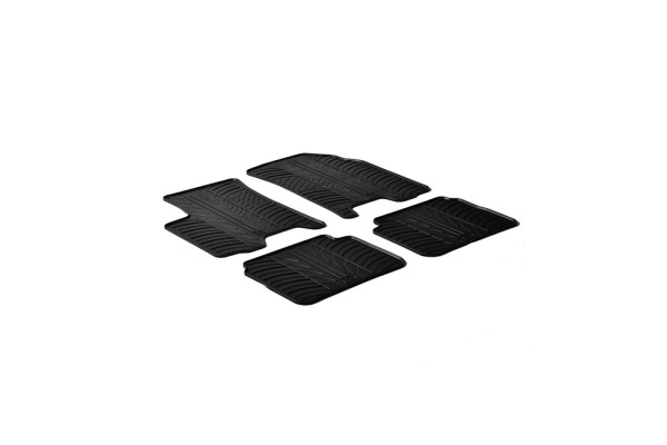 Πατάκια Αυτοκινήτου Gledring (0180) Συμβατά Με Chevrolet Aveo 2006-2011+ 4Τμχ