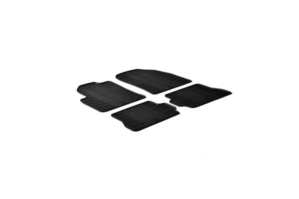 Πατάκια Αυτοκινήτου Gledring (0280) Συμβατά Με Ford Fiesta 2002-2007 / Fusion 2001-2011 4Τμχ