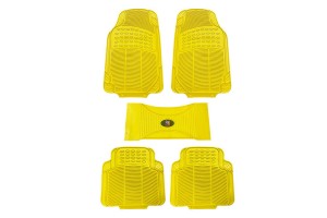 Πατάκια Αυτοκινήτου Sport Fidelity Κίτρινα 5Τμχ