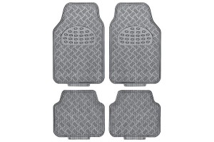 Πατάκια Αυτοκινήτου Αλουμινίου Universal Carbon 4 Τεμάχια