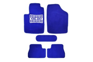 Μοκέτες Αυτοκινήτου Passion Με Σχάρα Αλουμινίου Μπλε 5 Τεμάχια