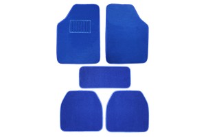 Μοκέτες Αυτοκινήτου Luxury Μπλε 5Τμχ