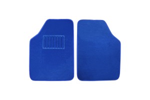 Μοκέτες Αυτοκινήτου Luxury Μπλε 2Τμχ