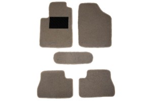 Μοκέτες Αυτοκινήτου Passion Χωρίς Σχάρα Αλουμινίου Μπεζ 5 Τεμάχια