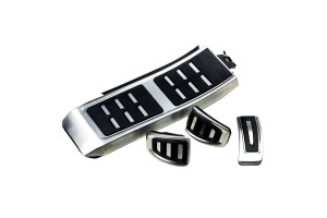 Πεντάλ Αλουμινίου Κουμπωτά Και Footrest Για Audi A4 B8 08-15 / A5 08-16 / Q3 / Q5 08-16 / A6 11-15 / A7 / A8 Χειροκίνητο Σετ 4 Τεμάχια