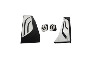 Πεντάλ Αλουμινίου Κουμπωτά Και Footrest Για Bmw F20 11+ , F22 14+ , F30 11+ ,F32 13+ Μη Αυτόματο Σετ 4 Τεμάχια KPBM02