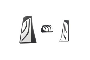 Πεντάλ Αλουμινίου Κουμπωτά Και Footrest Για Bmw 5 F10, 6 F12/F13, X3 F25, X4 F26 Αυτόματο Σετ 3 Τεμάχια