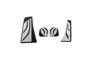 Πεντάλ Αλουμινίου Κουμπωτά Και Footrest Για Bmw 5 F10, 6 F12/F13, X3 F25, X4 F26 Manual Χειροκίνητο Σετ 4 Τεμάχια