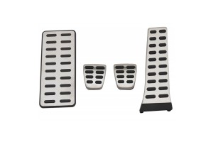 Πεντάλ Αλουμινίου Κουμπωτά Και Footrest Για Hyundai Sonata 11-14 / IX35 10-15 /Santa Fe 06-12 Μη Αυτόματο Σετ 4 Τεμάχια KPHYSO02