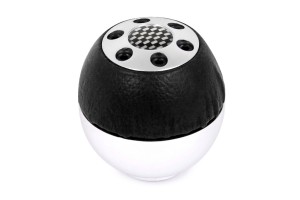 Πομολο Αλουμινιο &#8211; Δερμα - Μαυρο