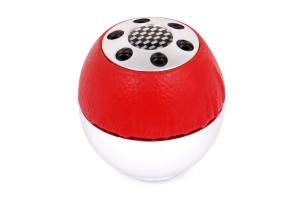 Πομολο Αλουμινιο &#8211; Δερμα - Κοκκινο