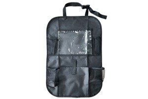 Θήκη Οργάνωσης Πλάτης Καθίσματος Αυτοκινήτου Μαύρη 61x41cm 1 Τεμάχιο