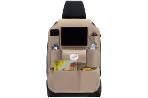 Θήκη Οργάνωσης - Organizer Πλάτης Καθίσματος Αυτοκινήτου Otom Exclucive Από Τεχνόδερμα Μπεζ Χρώμα 77,5cm X 49cm Universal 1 Τεμάχιο ORG-103 1 Τεμάχιο