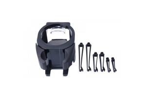 Ποτηροθηκη & Θηκη Κινητου 2 Σε 1 Αεραγωγου Μαυρη