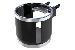 Ποτηροθηκη Αεραγωγου Μαυρη Στρογγυλη